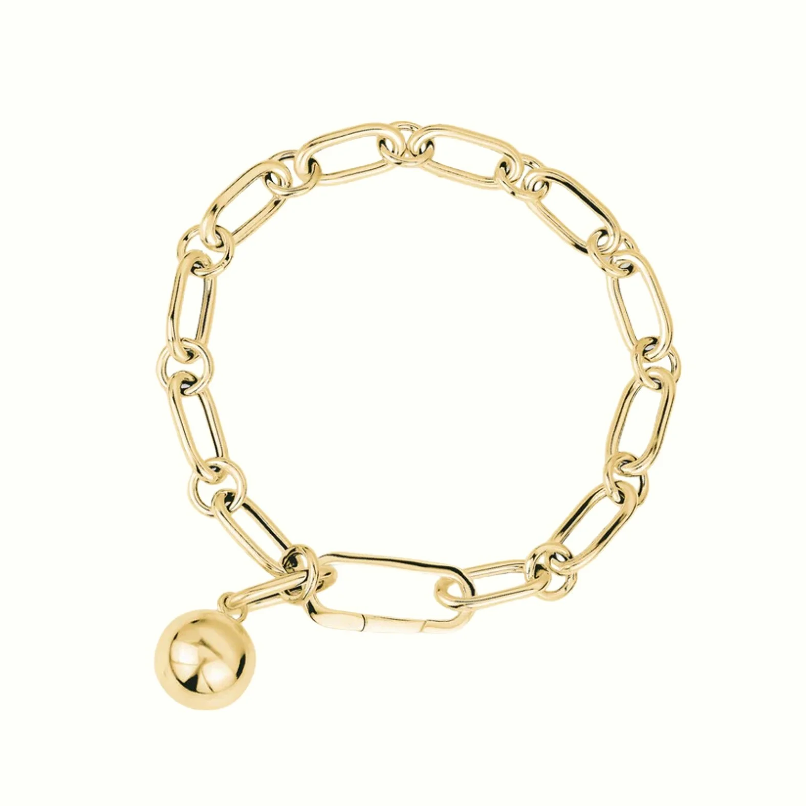 14k Round Rolo Link Bracelet — FireWorks Gallery